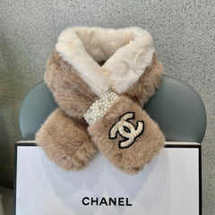 SCARF IN MEDIUM BROWN RABBIT FUR 397446