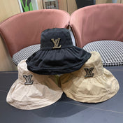 BUCKET HAT IN COSMIC LATTE BEIGE COTTON 404528