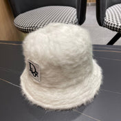 BUCKET HAT IN IVORY BEIGE MIXED WOOL 416224