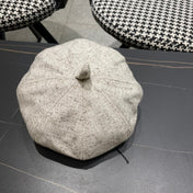 BERET HAT IN BEIGE FABRIC 420943