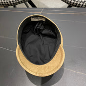 BAKER BOY CAP IN PEANUT BROWN CALFSKIN 420948