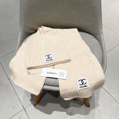 SET BEANIE HAT AND SCARF BISQUE BEIGE 427884