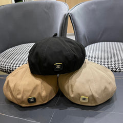 BERET HAT IN BLACK CORDUROY 429844