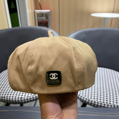 BERET HAT IN CIDER BROWN CORDUROY 429845