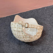 BASEBALL CAP IN BEIGE CREAM TWEED 437707