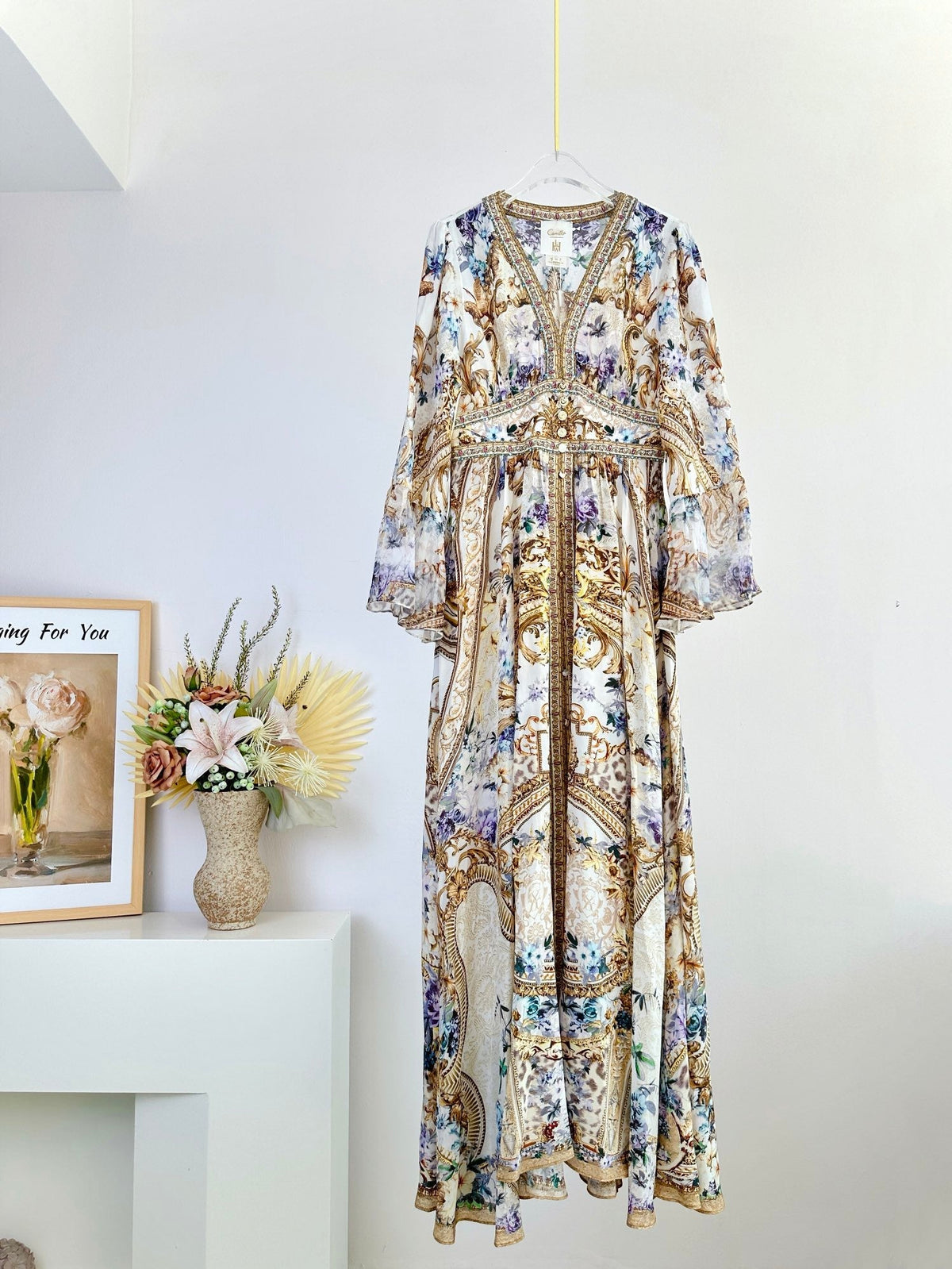 V-NECK MAXI DRESS 266476