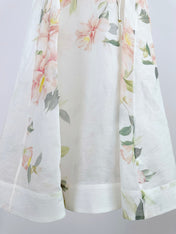 DITSY FLORAL PRINT LONG DRESS NATURA 25S IN SILK 266337