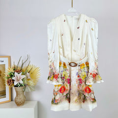 V-NECK DRESS WITH BELT 266385