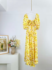 BACKLESS MIDI DRESS 25S IN LINEN 266369