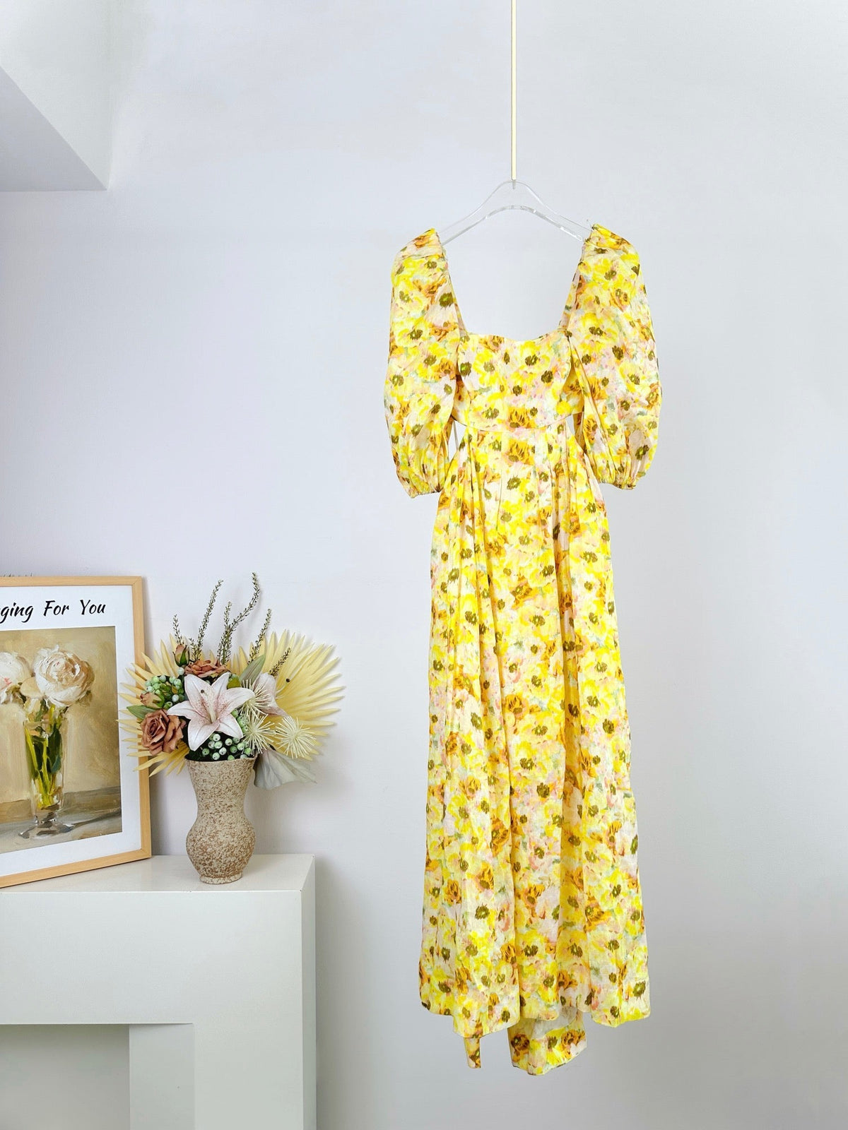 BACKLESS MIDI DRESS 25S IN LINEN 266369