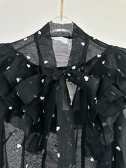 ZIMMERMANN RUFFLED CHIFFON BLOUSE 270159