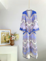 DEEP V-NECK DRESS WITH SIDE SLIT 266467