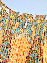 SPAGHETTI STRAP PRINTED MAXI DRESS