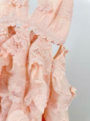 ZIMMERMANN LACE LAYERED MINI DRESS 270382