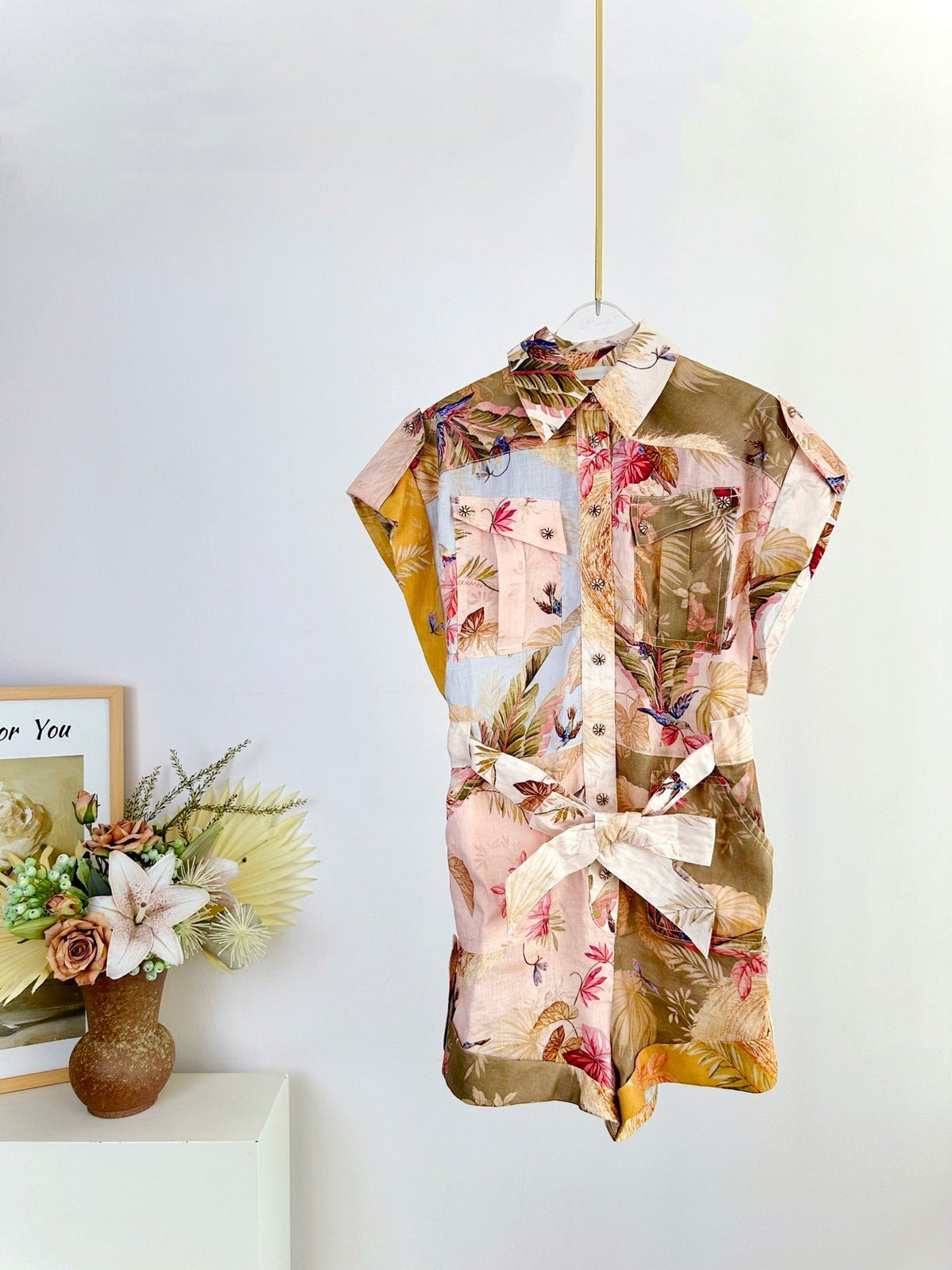 WAIST-TIE JUMPSUIT 266487