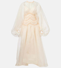 ZIMMERMANN LONG-SLEEVE PUFF-SLEEVE DRESS 270474