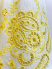 ZIMMERMANN EMBROIDERED SHORT-SLEEVE MINI DRESS 270269