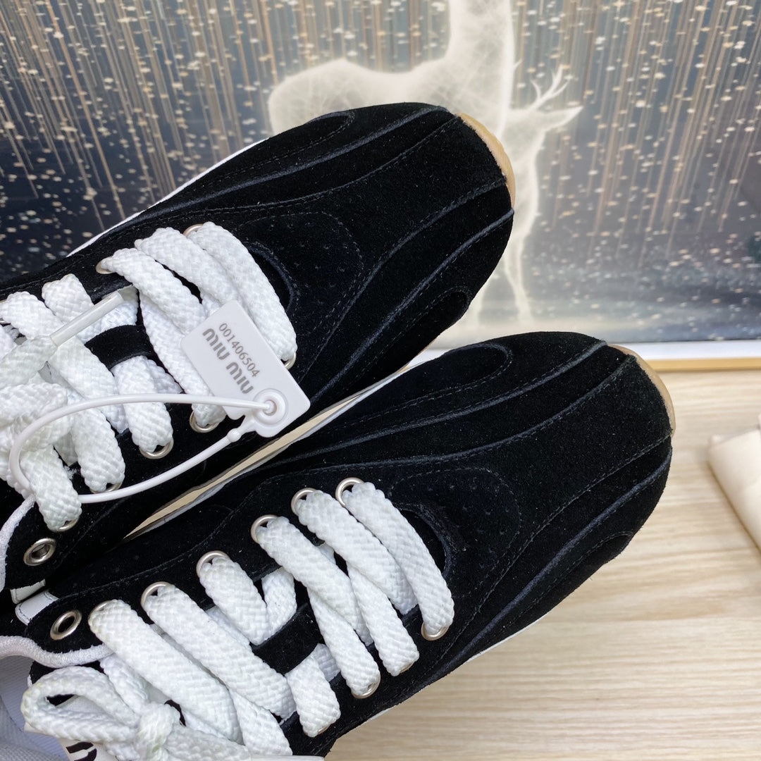 NB Black Sneakers Cowhide