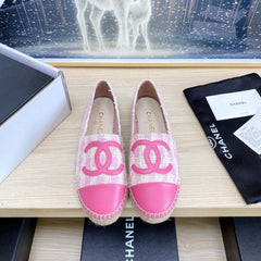 CC ESPADRILLES PLATFORM IN PINK TWEED