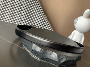 BELT 25MM MEDIUM WESTERN IN BLACK CALFSKIN WITH SILVER BUCKLE