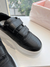 ACNE STUDIO SNEAKER IN BLACK LAMBSKIN