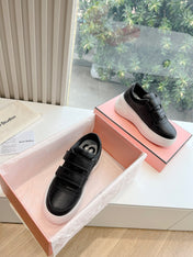 ACNE STUDIO SNEAKER IN BLACK LAMBSKIN