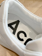 ACNE STUDIO SNEAKER IN WHITE LAMBSKIN
