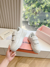 ACNE STUDIO SNEAKER IN WHITE LAMBSKIN