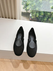SL GEMMA BALLET FLAT BLACK FUR