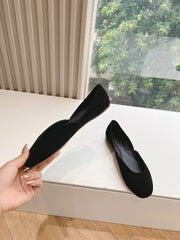 SL GEMMA BALLET FLAT BLACK SUEDE