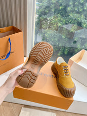 LV ARCHLIGHT SKATE SNEAKER IN HARVEST GOLD EMBOSSED SUEDE