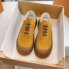 LV ARCHLIGHT SKATE SNEAKER IN HARVEST GOLD EMBOSSED SUEDE