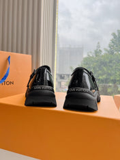 RUBY FLAT MARY JANE IN BLACK PATENT CALFSKIN