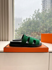 CHYPRE SANDAL IN PINE GREEN SUEDE