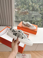 GET SNEAKER IN BLACK MIX PALE GRAY MAXI CANVAS AND CALFSKIN