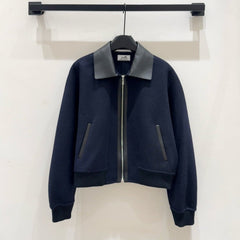 HERMES 25S CASHMERE COAT WITH SHEARLING COLLAR 251