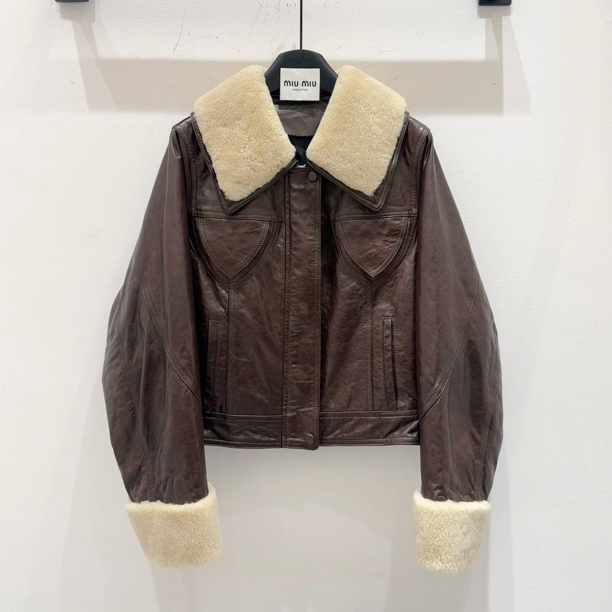 MIUMIU LEATHER JACKET STYLE 585