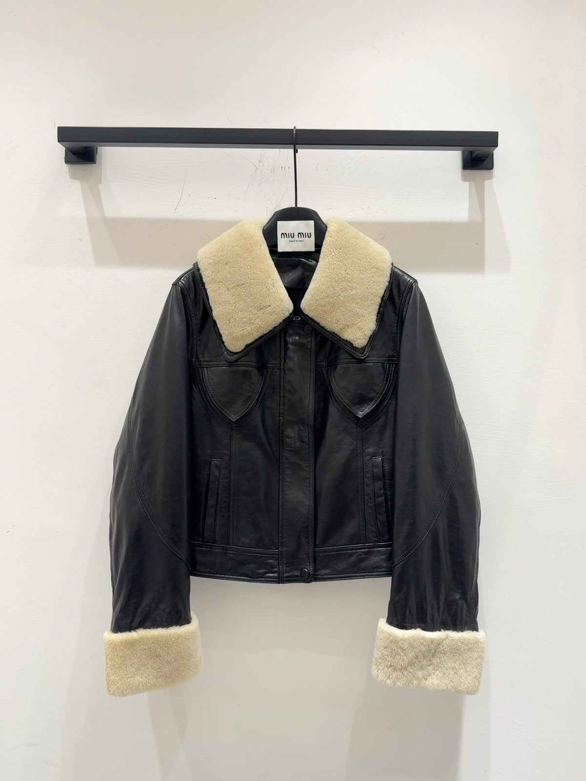 MIUMIU LEATHER JACKET STYLE 586