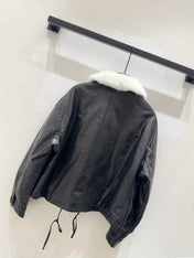 MAX MARA 25S SHEEPSKIN AND MINK FUR COAT 154