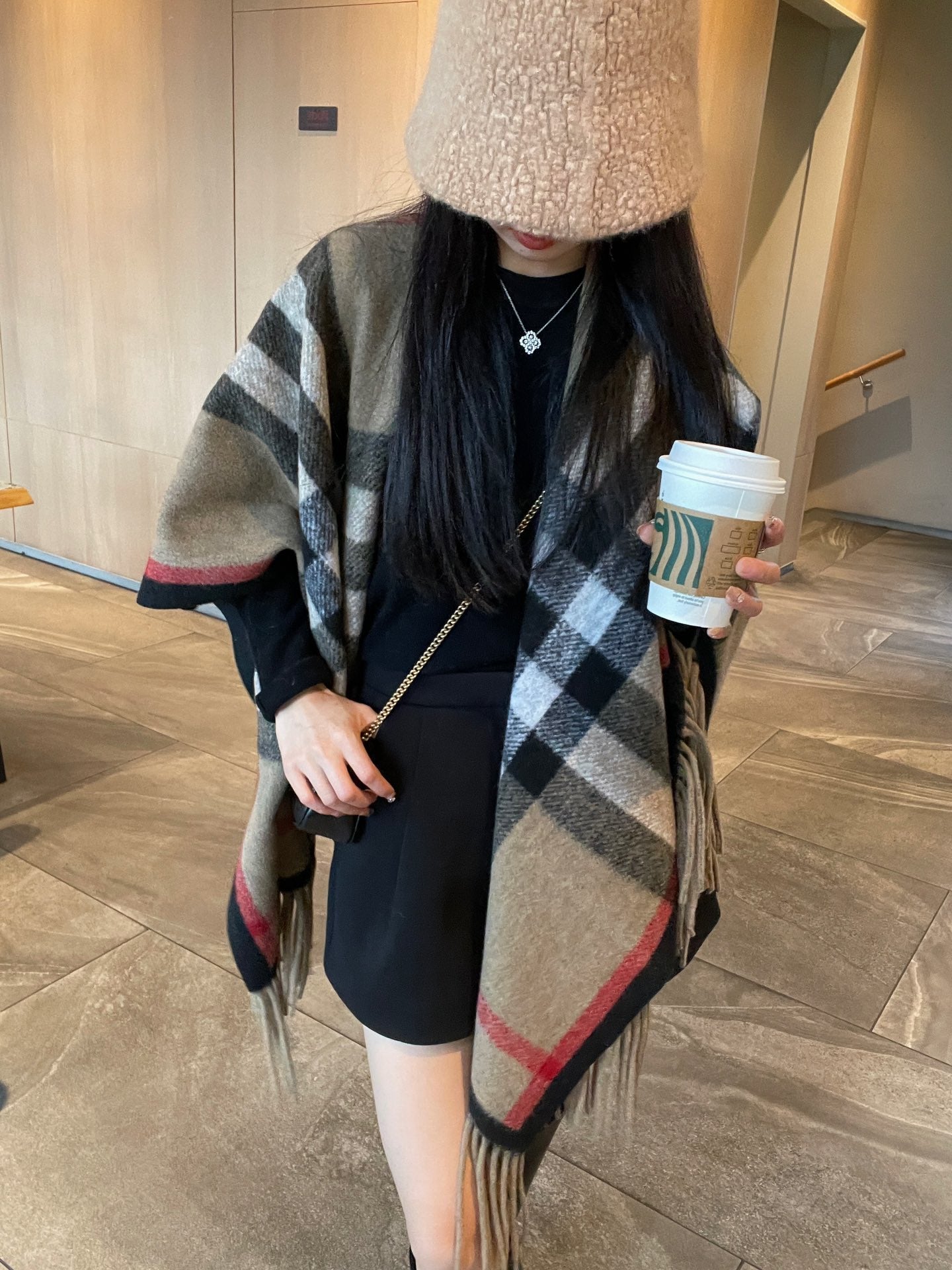 BURBERRY 25S PLAID KNIT JACKET 0030