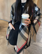 BURBERRY 25S PLAID KNIT JACKET 0030