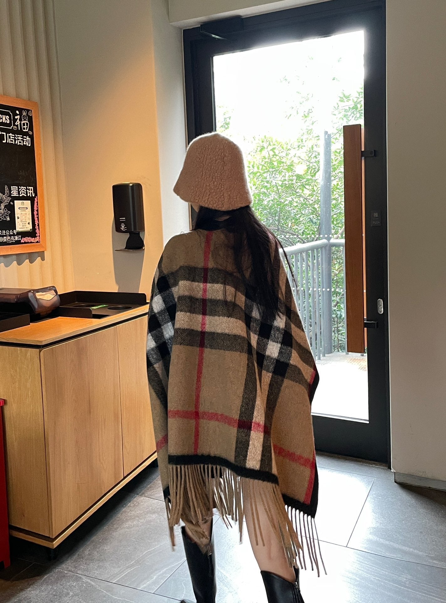 BURBERRY 25S PLAID KNIT JACKET 0030