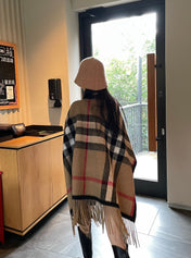 BURBERRY 25S PLAID KNIT JACKET 0030