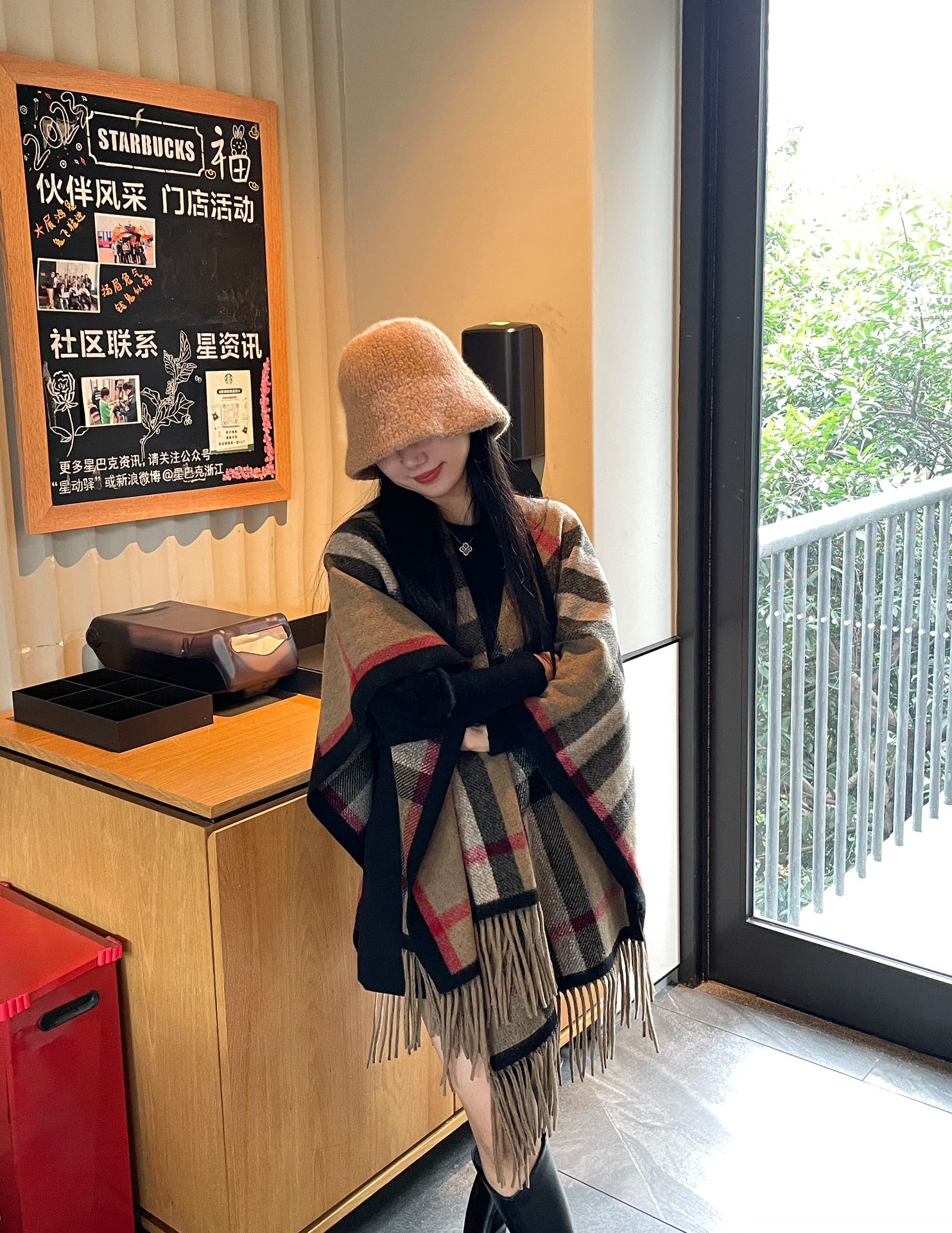 BURBERRY 25S PLAID KNIT JACKET 0030