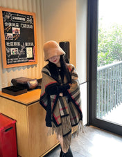 BURBERRY 25S PLAID KNIT JACKET 0030