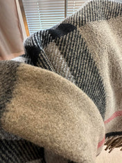 BURBERRY 25S PLAID KNIT JACKET 0030