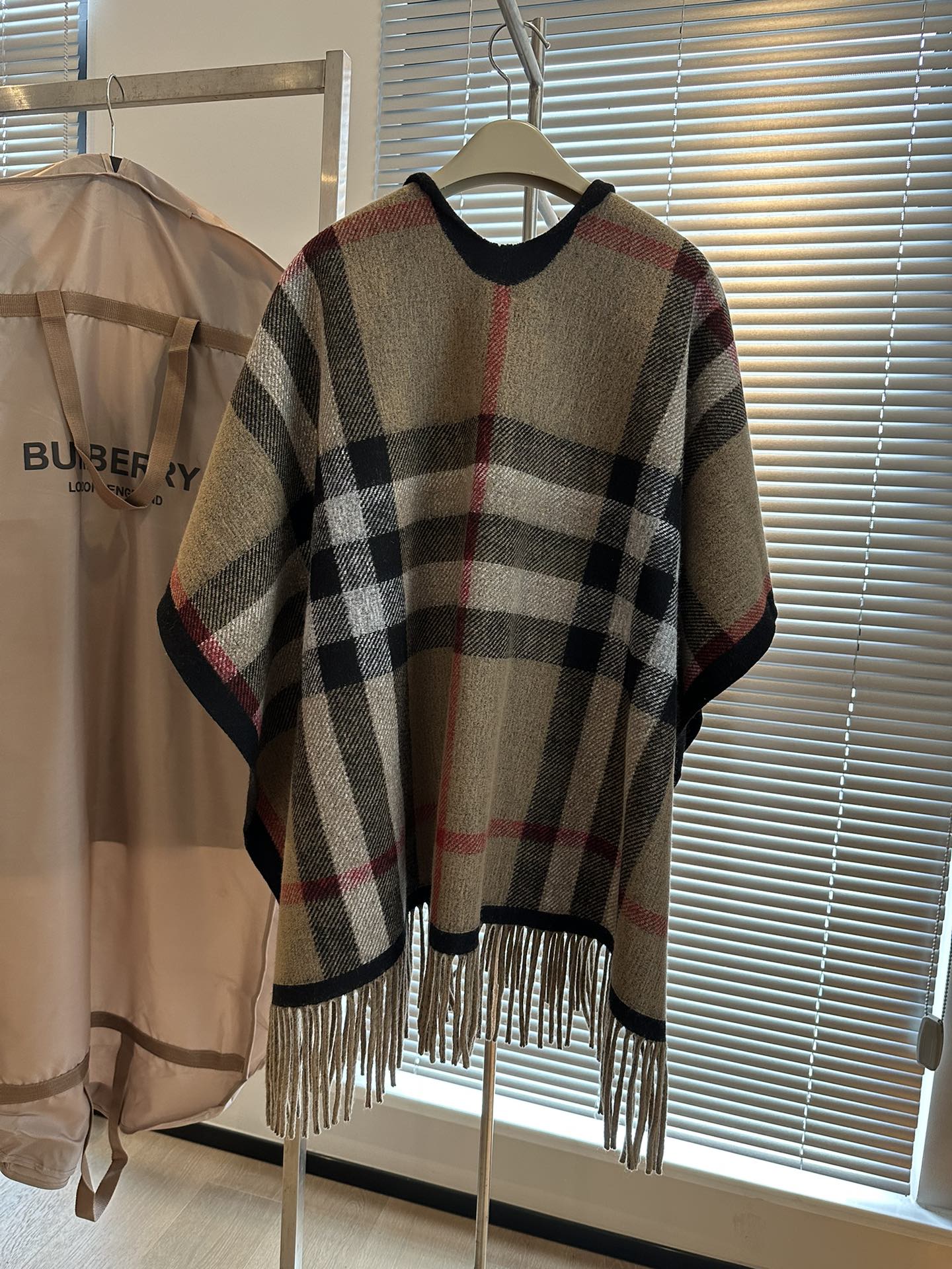 BURBERRY 25S PLAID KNIT JACKET 0030