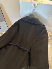 MAX MARA 25S CASHMERE COAT WITH FOX FUR TRIM 203