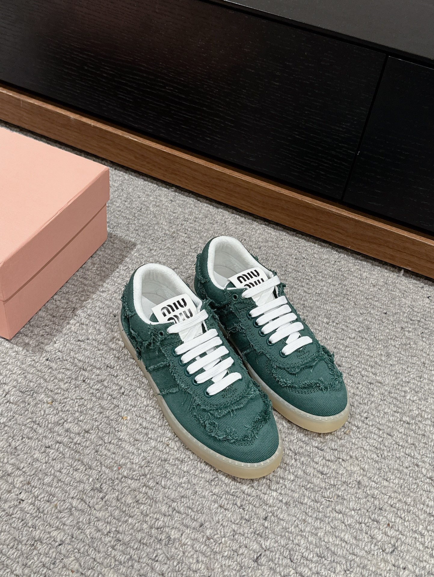 Dexun Sneaker Dark Green Canvas