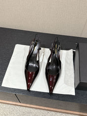 SL CHERISH SLINGBACK 75 WINE CALFSKIN
